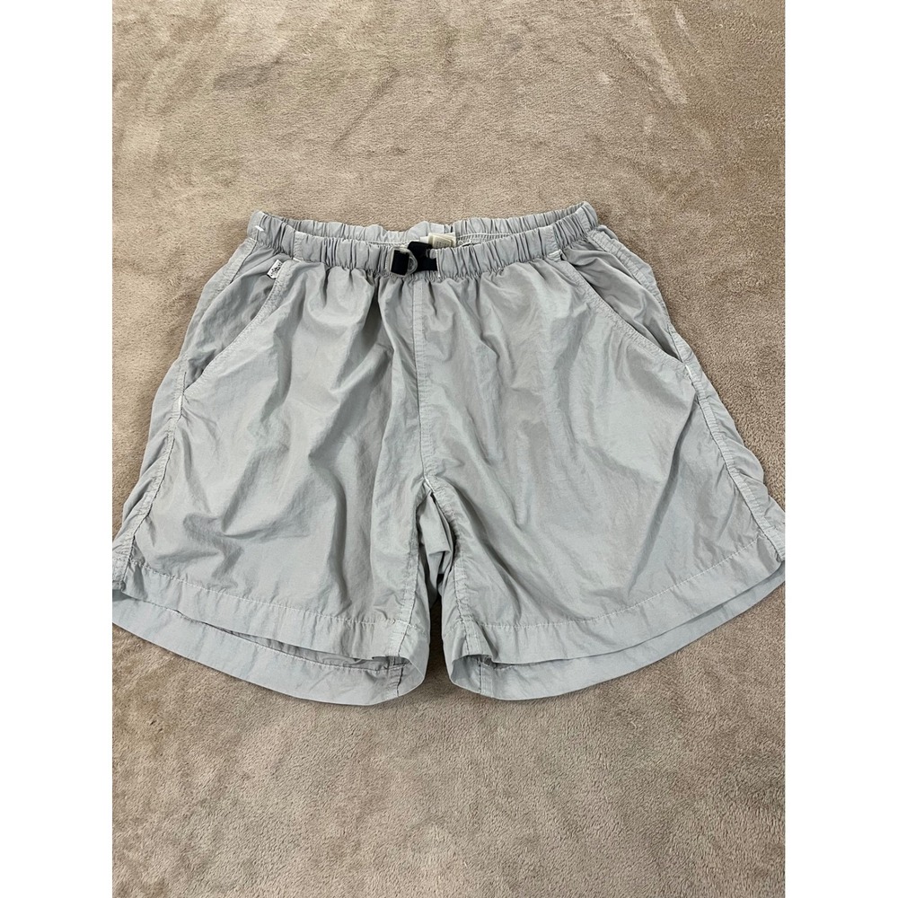 Vintage Gramicci Shorts Women Size L 14/16 Gray Belted Made in USA 6" EUC